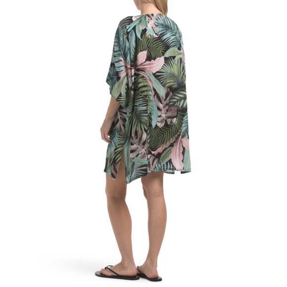 JANTZEN Black Celia Tunic Cover-up Top - Picture 2 of 2